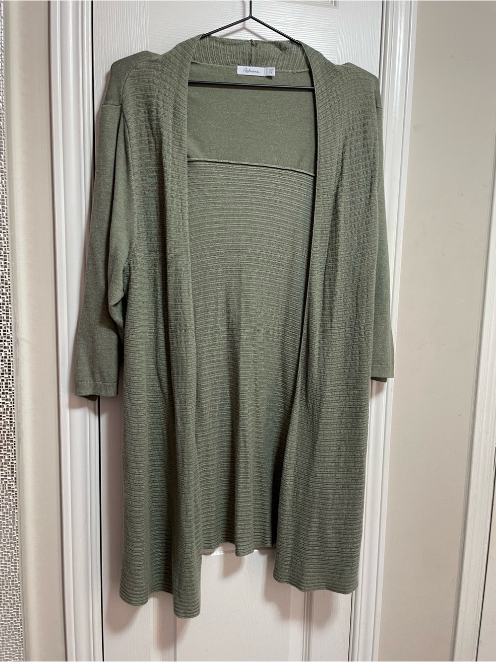 Reitmans Olive Green Open-Front Women's Cardigan